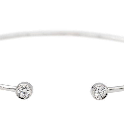 Bracelet Bracelet Jonc Or blanc Diamant 58 Facettes 2708411CN