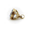 Vintage gouden Italiaanse Fob met blauwe pastasteen