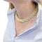 Collier Collier Aldebert or jaune et blanc. 58 Facettes 34063