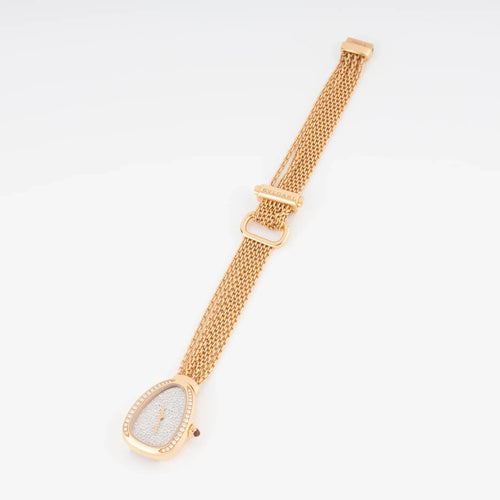 Bvlgari - colecție de ceasuri Serpenti în aur roz