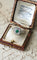 Bague 59 Bague Art Déco Emeraude et Diamants sur Platine 58 Facettes