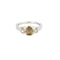 Bague 53 Bague or jaune et gris, diamant brun et diamants 58 Facettes LJ17