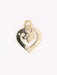 Pendentif OJ PERRIN - Pendentif coeur or jaune diamants 58 Facettes J614