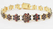 Bracelet Bracelet vintage en or jaune et grenat 58 Facettes 29414