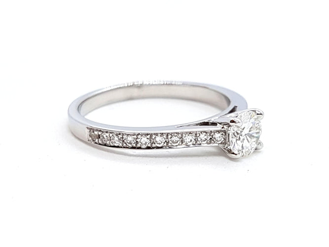 Bague 53 Bague Solitaire Or blanc Diamant 58 Facettes 578713RV