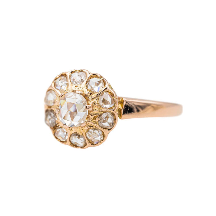 Bague 58 Bague Marguerite Or rose Diamant 58 Facettes 2975748CN