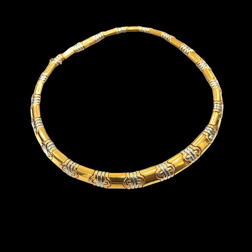 Bracelet Bracelet manchette Bulgari Parentesi en or et acier 58 Facettes