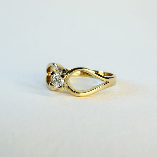 Bague 52 Bague Solitaire or jaune et diamant 58 Facettes