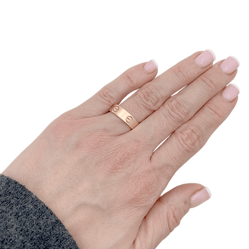 Bague 54 Bague Cartier, "Love", or rose. 58 Facettes 34148