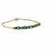 Bracelet Bracelet or jaune et blanc, émeraudes, diamants 58 Facettes 3-CO-BRA-GS948193-09