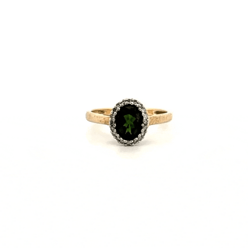 Bague 57 Bague Or Jaune 18k Tourmaline & Diamants 58 Facettes 50-GS26328-04