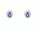 Boucles d'oreilles Boucles d'oreilles avec saphirs et diamants de 2,15 ct 58 Facettes