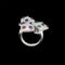 Bague 55 Cartier Diamond and Multi-Gem Caresse d'Orchidées Ring 58 Facettes