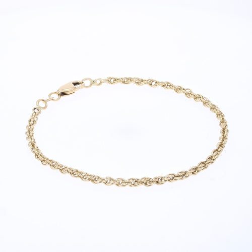 Bracelet Bracelet or jaune maillons torsadés 58 Facettes CVBR94