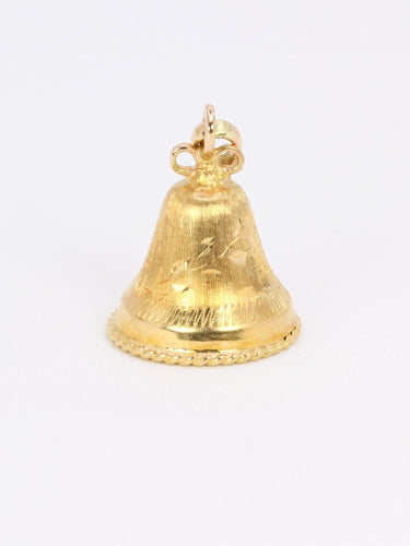 Pendentif Pendentif charms vintage cloche or jaune perle 58 Facettes 1099.7