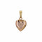 Pendentif Pendentif coeur en or rose 58 Facettes CVP181