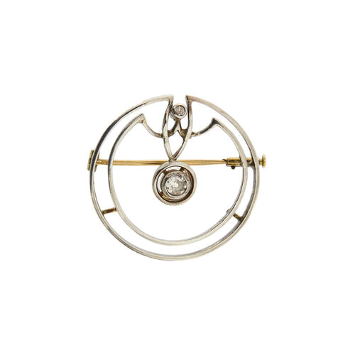 Broche Broche Art Déco avec Diamants 58 Facettes 35599