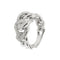 Bague 53 Bague gourmette Or blanc Diamants 58 Facettes 35796