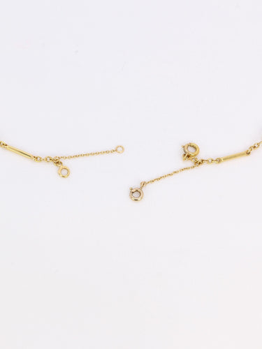 Collier Collier chaine vintage batons or jaune perles 58 Facettes 1095.6