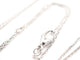Collier Collier or blanc avec pendentif coeur Diamants et Topaze 58 Facettes