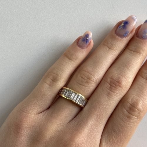 Bague 55 Bague Riviera en diamant de 1,27 ct 58 Facettes 38035