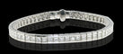 Bracelet Bracelet-bracelet tennis en or blanc, diamants naturels 9,18 carats 58 Facettes XG-200384