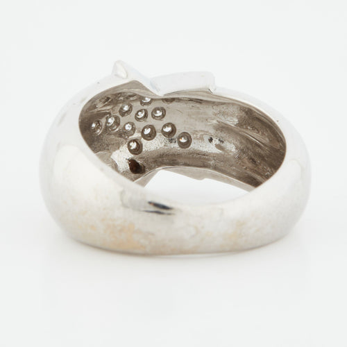 Bague 49 BAGUE ETOILE EN OR BLANC 18 CARATS 58 Facettes REF 3082/13