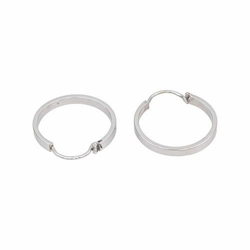 Boucles d'oreilles Boucles d'oreilles Créoles  Or blanc 58 Facettes 4890758CN