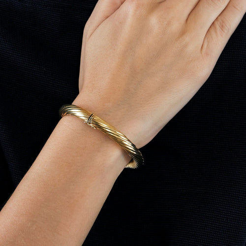 Bracelet Bracelet jonc or jaune 58 Facettes LP753/2