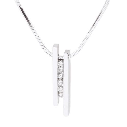 Collier Collier ras-de-cou en or blanc 18 carats serti de diamants taille brillant 58 Facettes 132939