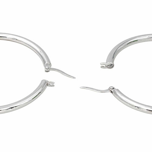Boucles d'oreilles Boucles d'oreilles Créoles Or blanc 58 Facettes 4343333RV