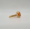 Bague 54 Bague or jaune sertie de diamants et une citrine 58 Facettes
