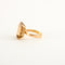 Bague Bague cocktail Citrine rectangle sertie sur or jaune 58 Facettes