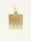 Pendentif Medaille Augis rectangulaire Plus hier Moins Demain or jaune 58 Facettes 1202.3