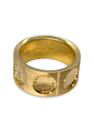 Louis Vuitton-ring Empreinte i gult guld og diamanter 