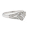 Bague 51 Mauboussin Bague Solitaire Love My love Or blanc Diamant 58 Facettes 2366861CN
