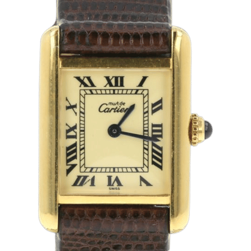 Montre Cartier Montre Tank Vermeil 58 Facettes MT43330