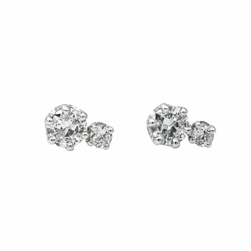 Boucles d'oreilles Boucles d'oreilles  Puces Or blanc Diamant 58 Facettes 4155737CN