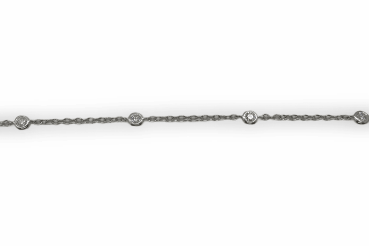 Bracelet Bracelet or et diamants 0,18 ct 58 Facettes 00018801