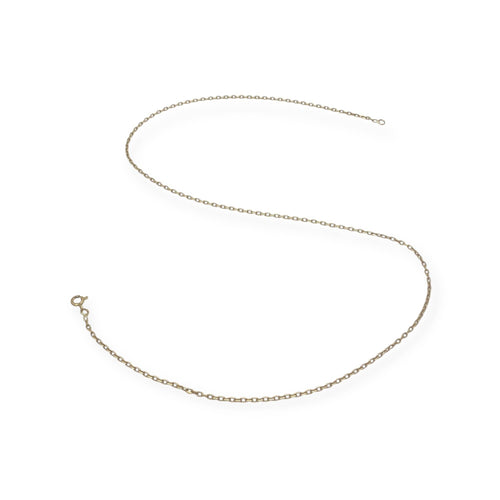 Collier Chaîne maille forçat 46 cm en or jaune 750 58 Facettes 330087914