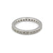 Bague 56 Alliance or blanc diamants 58 Facettes 220508R