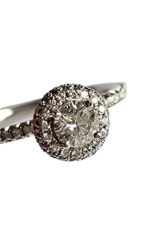 Bague 56 Bague Eternity or blanc et diamants 58 Facettes 96164-WW