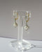 Boucles d'oreilles Boucles d’oreilles pendantes Art Déco perle diamants or bicolore 58 Facettes