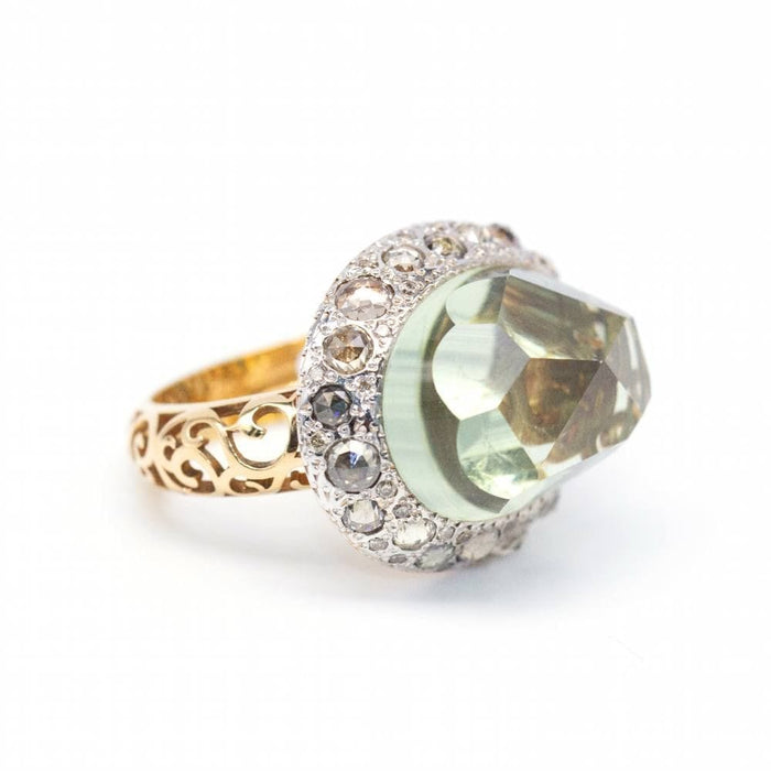 Bague 54 POMELLATO - Bague TANGO Bicolore Or Diamants 58 Facettes D362795SO