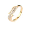 Yellow gold ring with diamonds 