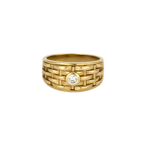 Bague Bague en Or jaune 18k Diamant 58 Facettes CHA0842