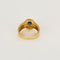 Bague 56,5 Bague or jaune, saphir et diamants 58 Facettes SMA0139