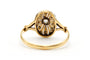 Bague 57 Bague Art Déco - Bague en or jaune et blanc 18k et diamants taille rose 58 Facettes B795