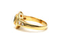 Bague 56 Bague contemporaine en or jaune 18 carats sertie d'un saphir et de diamants "taille" brillant (+-0.294ct) 58 Facettes B732