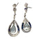 Boucles d'oreilles BOUCLES D'OREILLES EN PLATINE DE STYLE ART DÉCO AVEC DIAMANTS, AIGUES-MARINES ET SAPHIRS 58 Facettes Q355B